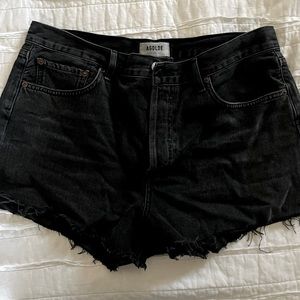 AGOLDE Parker denim jean shorts black size 30
